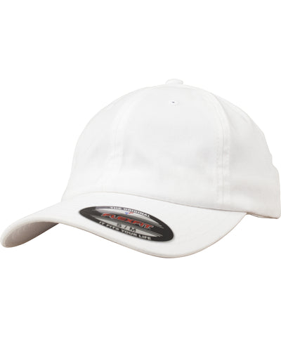 Casquette d'algodn Flexfit sergé pour papa (6745) | Blanco