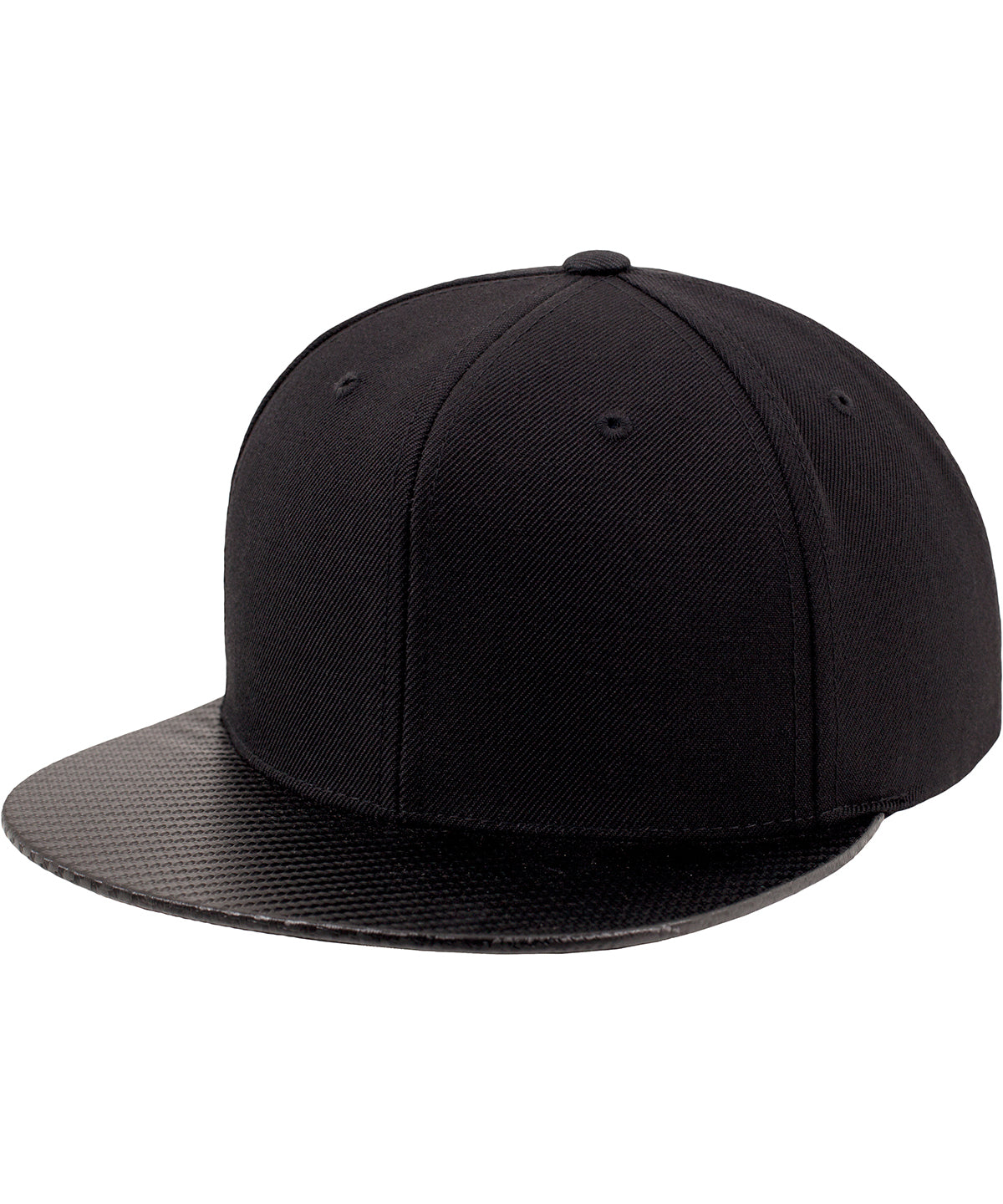 Carbon Snapback Cap (6089CA) | Schwarz/Carbon