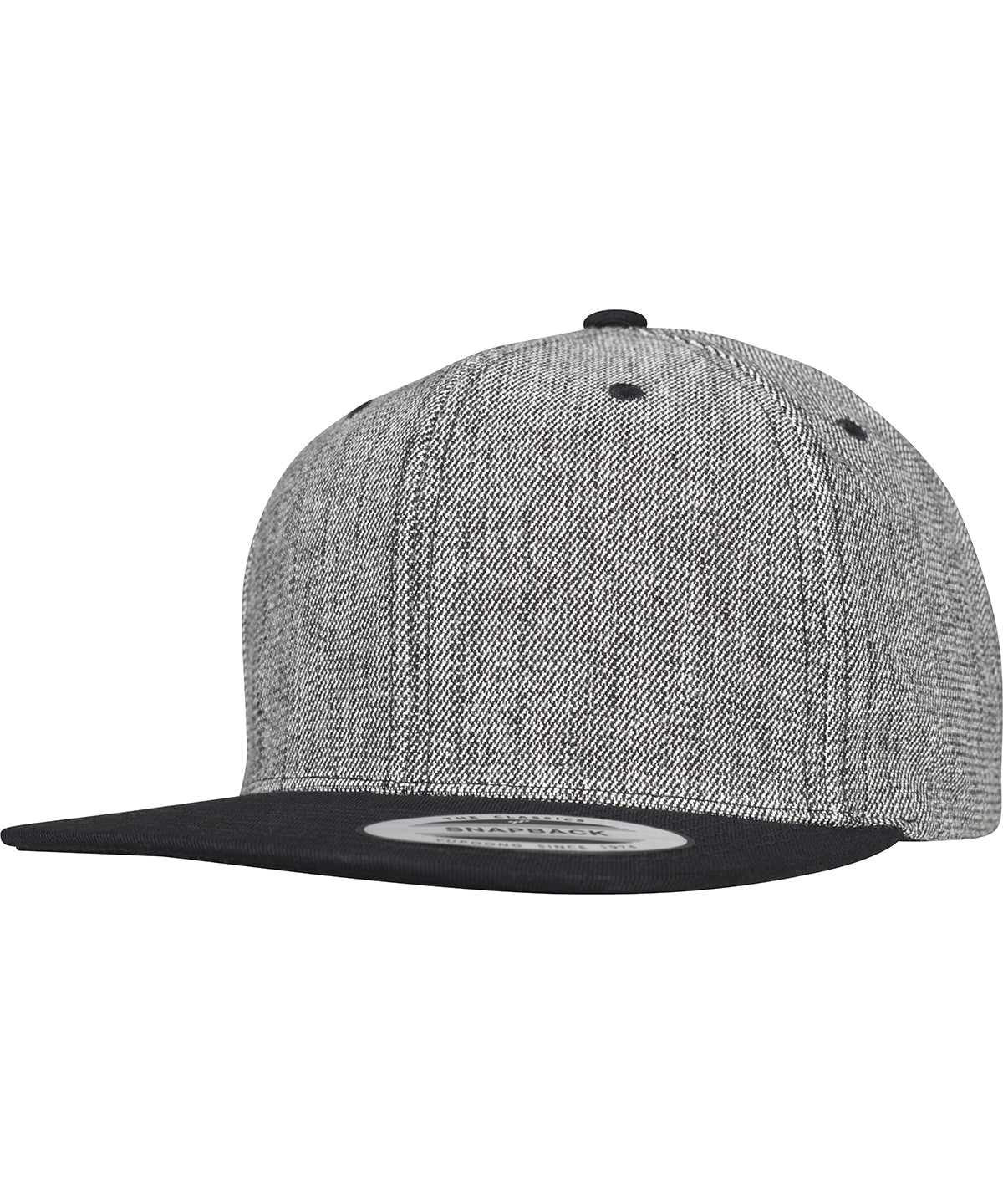Gorra snapback slide mélange (6089MS) | Mélange Nègre/Nègre