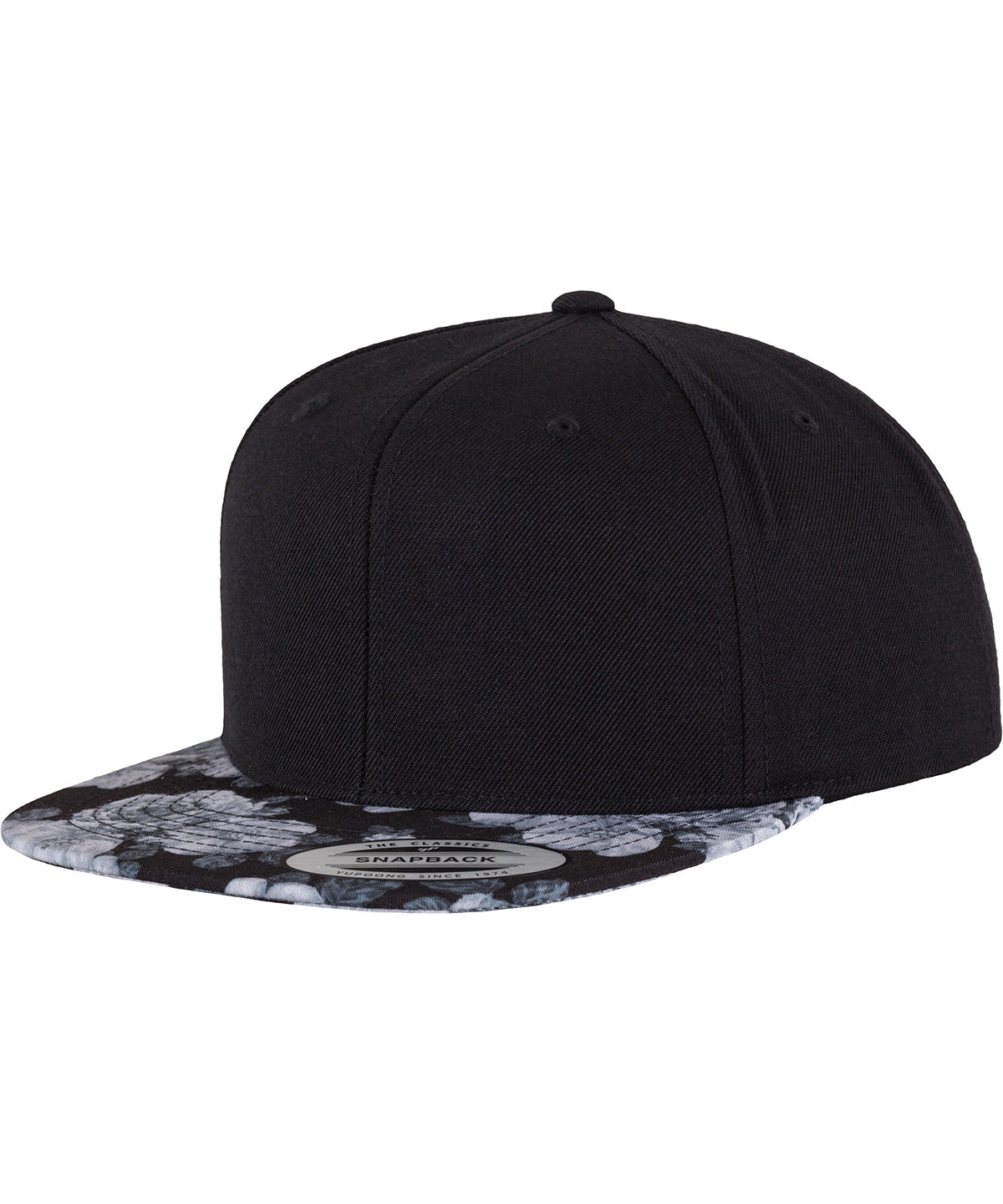 Rose Snapback Cap (6089R) | Schwarz/Grau
