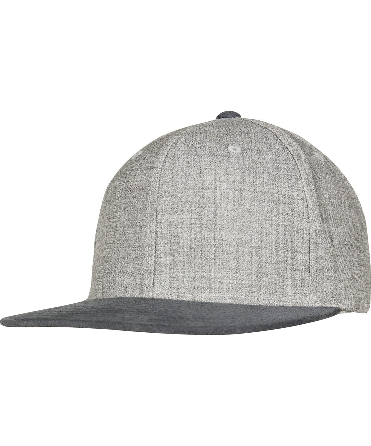 Gorra snapback de terciopelo mélange (6089VM) | Gris/Gris
