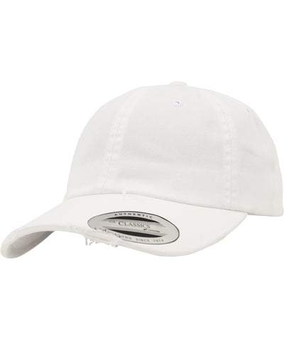 Gorra destrozada de perfil bajo (6245DC) | Blanco