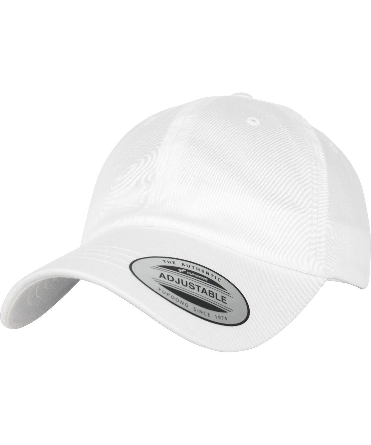 Gorra de algodn orgnico de perfil bajo (6245OC) | Blanco