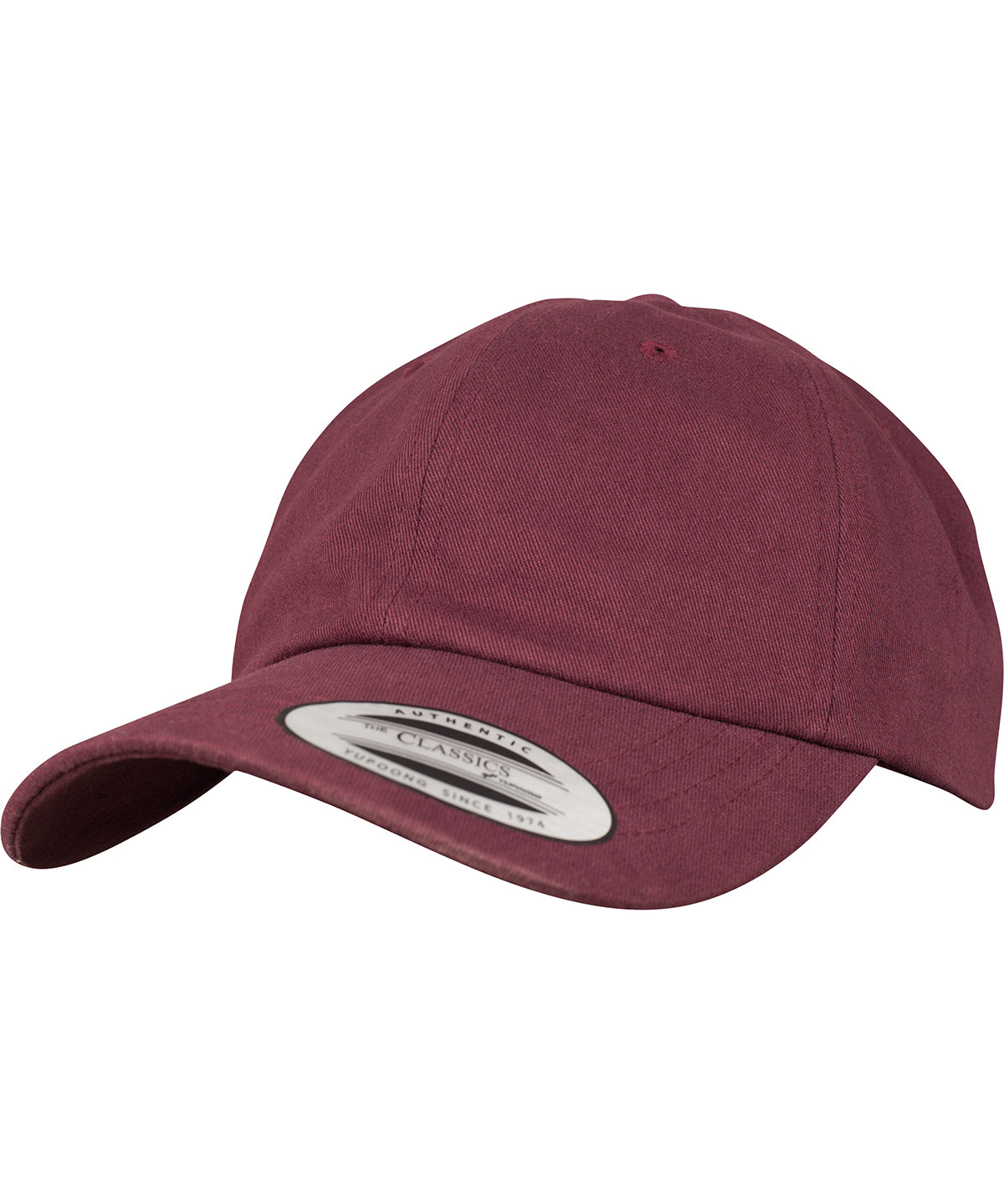 Gorra de algodn aterciopelado twill para pap (6245PT) | Granate