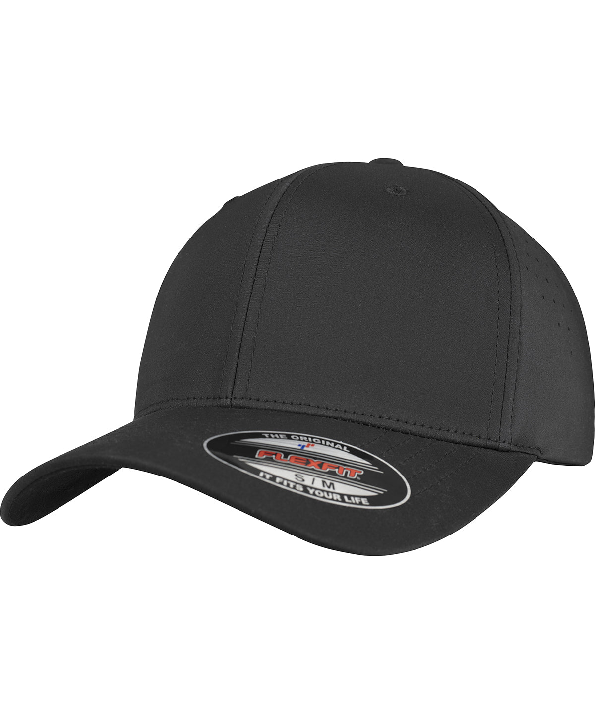Gorra perforada Flexfit (6277P) | Negro
