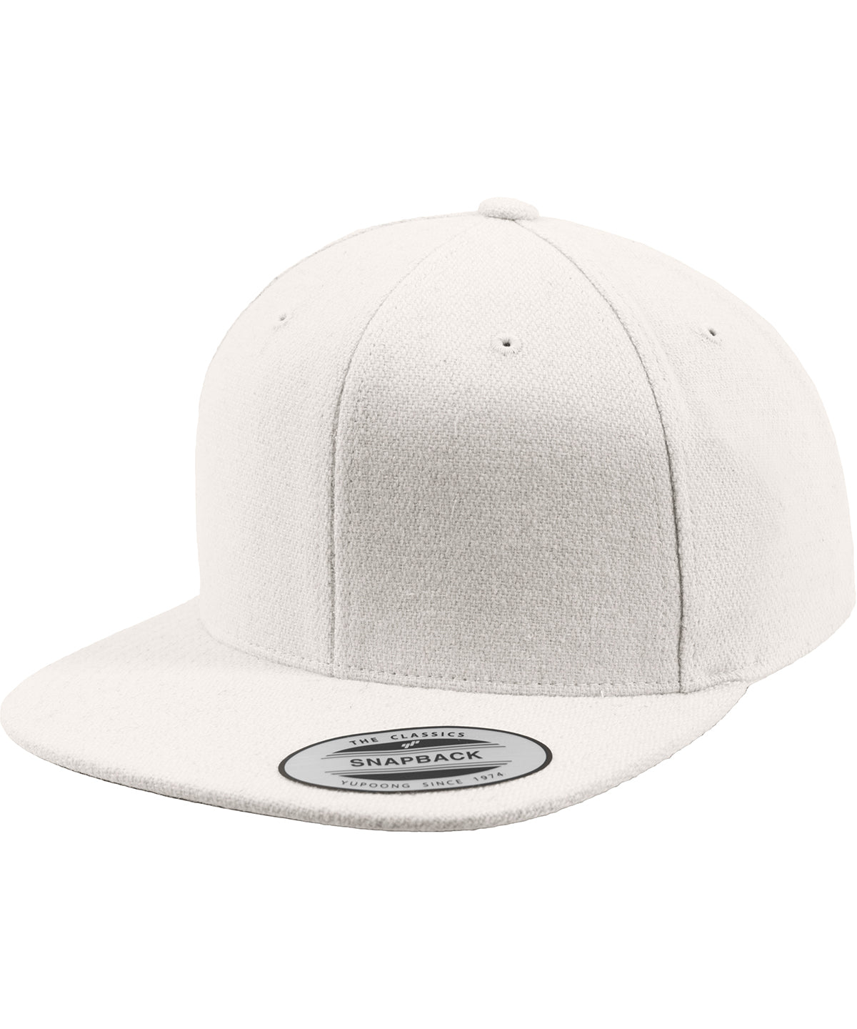 Melton Wool Snapback Cap (6689M) | Weiß
