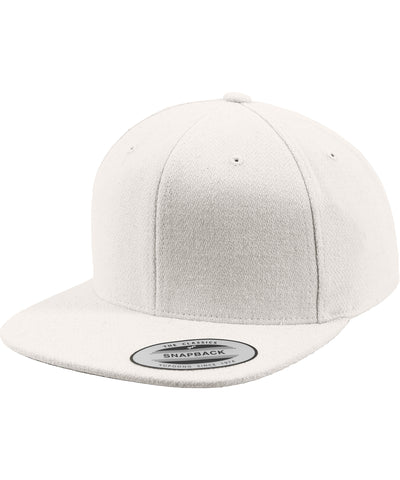 Gorra snapback de lana Melton (6689M) | Blanco