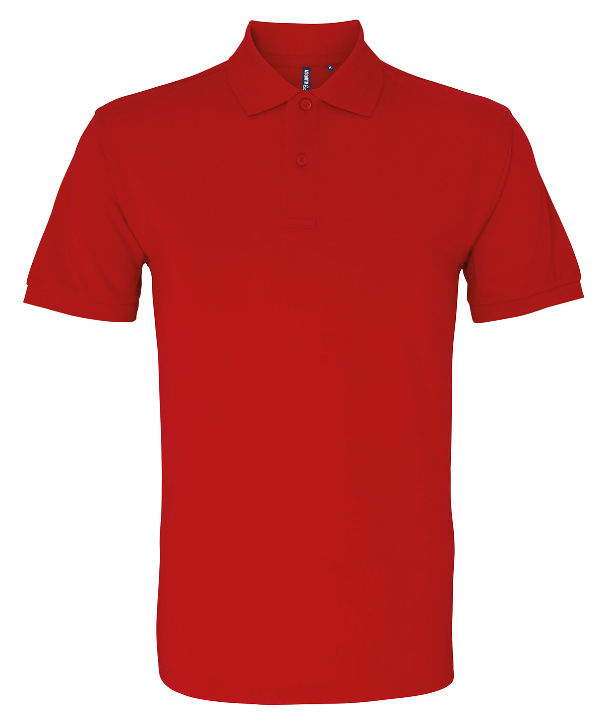 Polo orgnico para hombre | Rojo Cereza