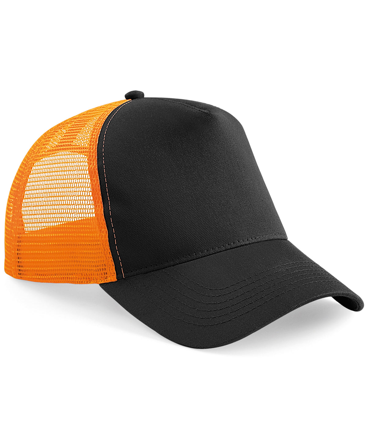 Gorra trucker Snapback | Negro/Naranja