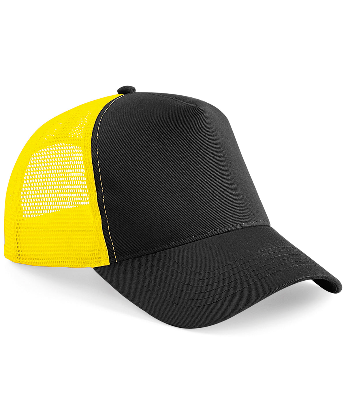 Gorra trucker Snapback | Negro/Amarillo