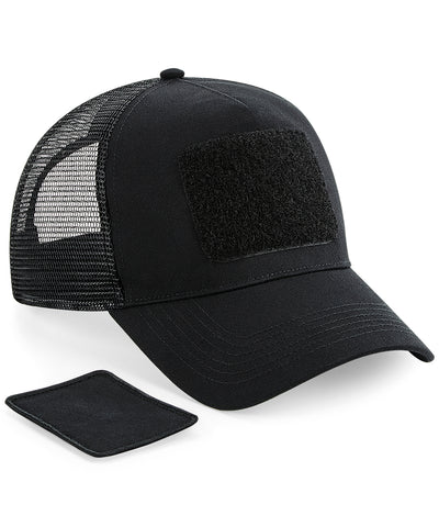 Gorra trucker con parche | Negro