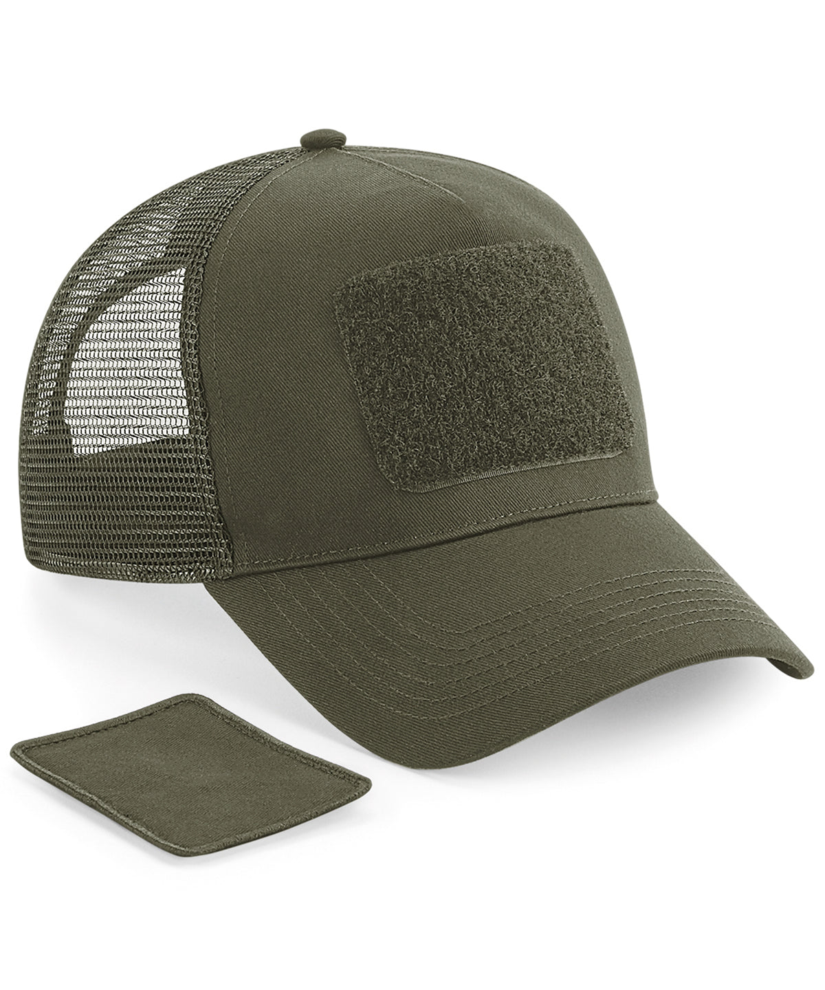 Trucker Cap mit Patch | Militärgrün