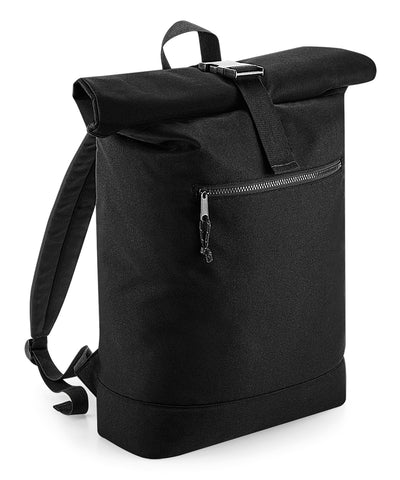 Mochila de rollo superior reciclada | Negro