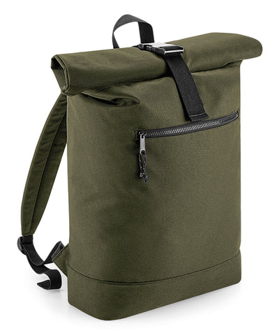 Mochila de rollo superior reciclada | Verde Ejrcito