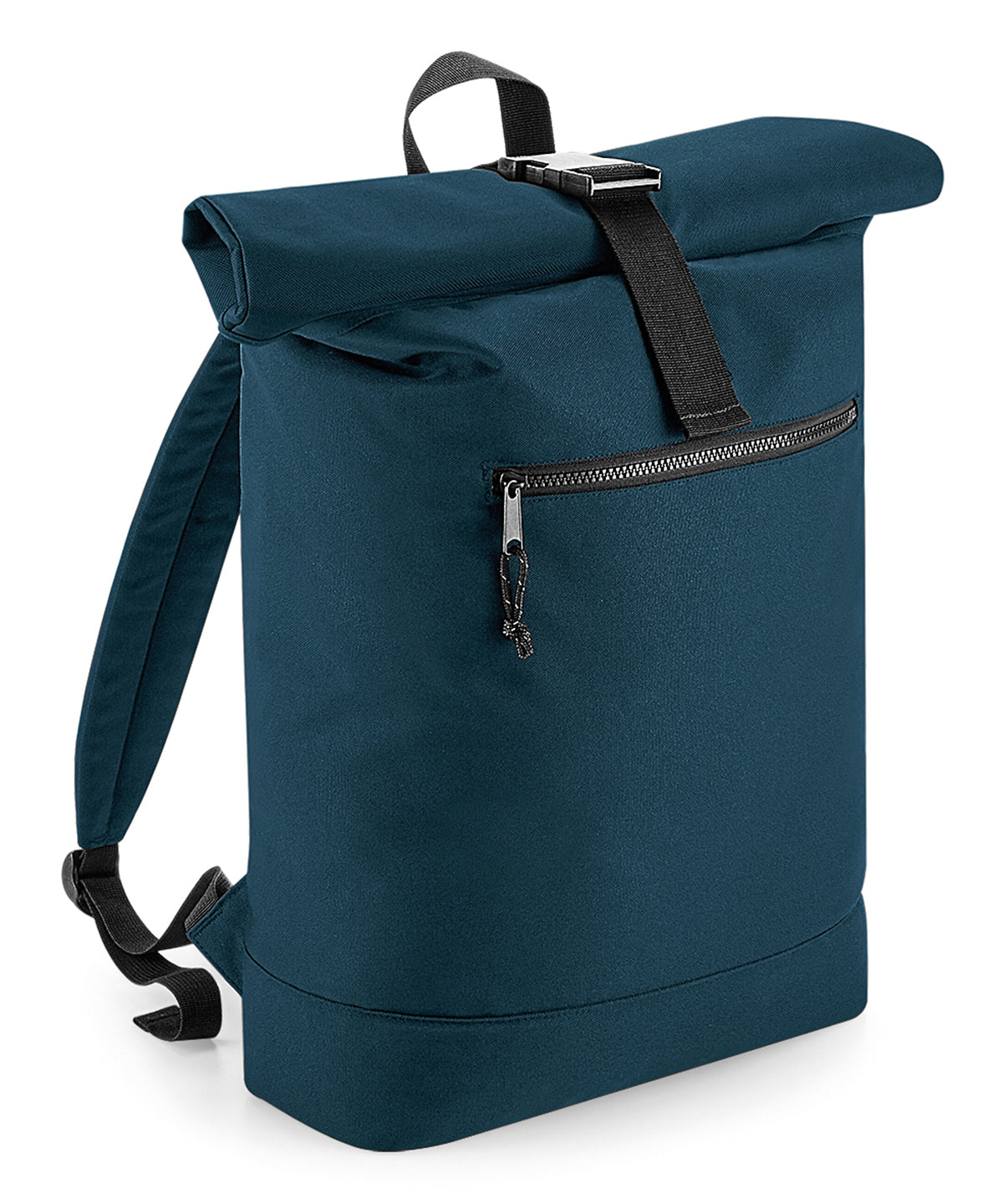 Mochila de rollo superior reciclada | Azul Petrleo