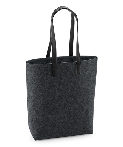 Bolso de fieltro Premium | Gris Carbn/Negro