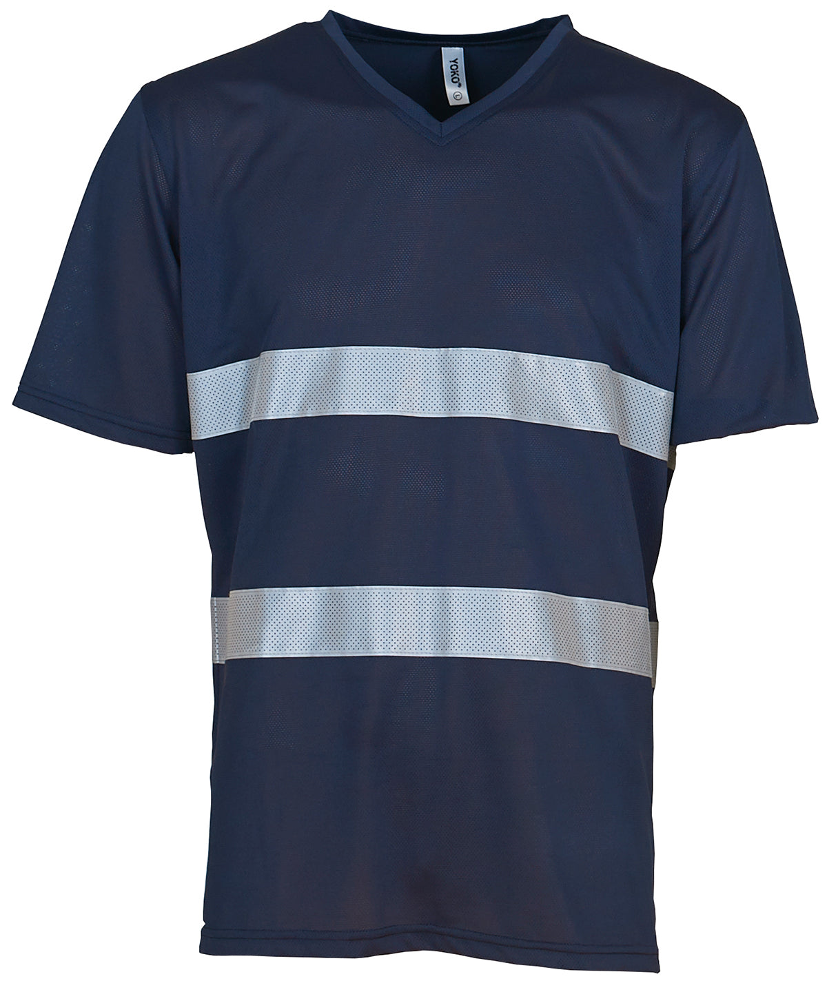 Camiseta de cuello en V ultraligera súper fresca de alta visibilidad (HVJ910) | Azul Marino