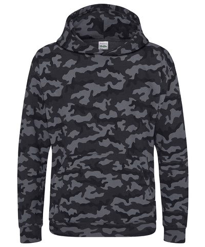 Sudadera con capucha de camuflaje para nios | Camuflaje Negro