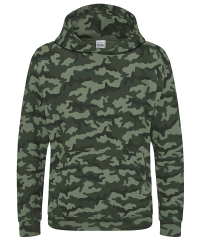 Sudadera con capucha de camuflaje para nios | Camuflaje Verde