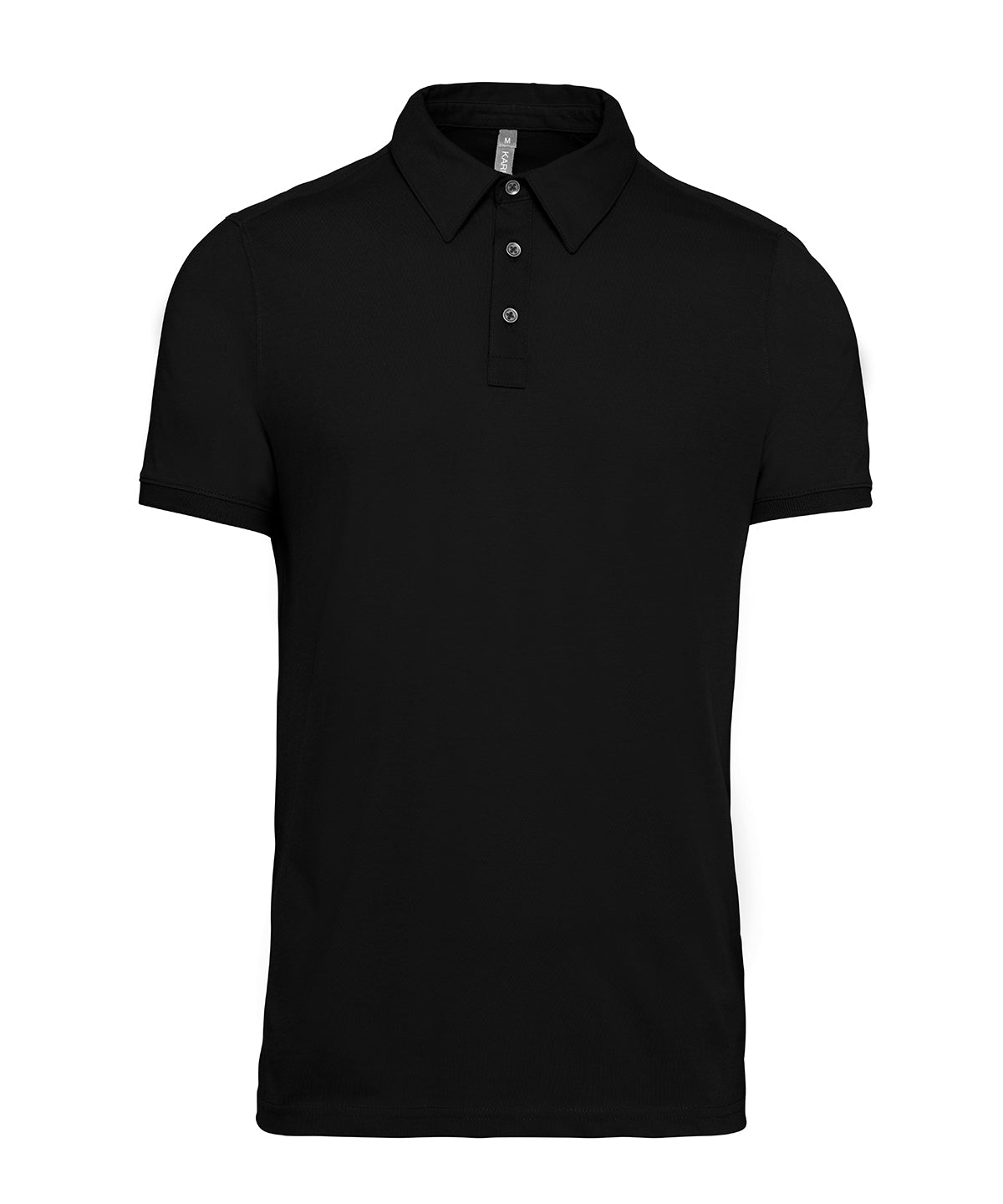 Camiseta polo de punto jersey | Negro