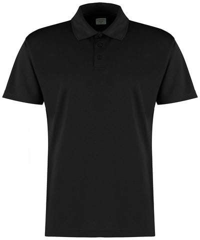 Polo de ajuste regular Cooltex® plus con micro malla | Negro - Carbn