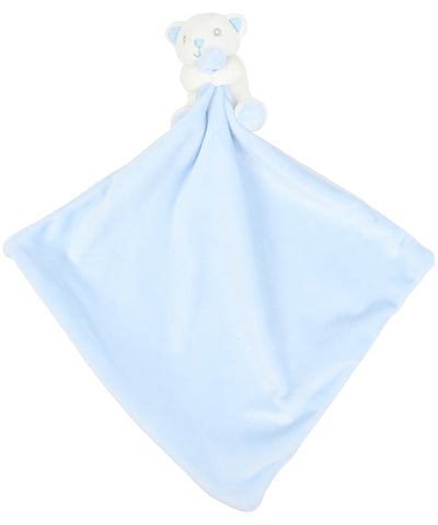 Manta de confort para beb con sonajero de animalitos | Oso Azul Claro