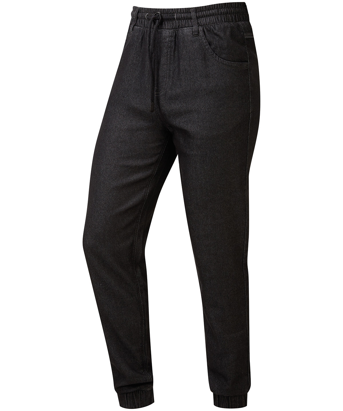 Pantalones jogger artesanales de chef | Denim Negro