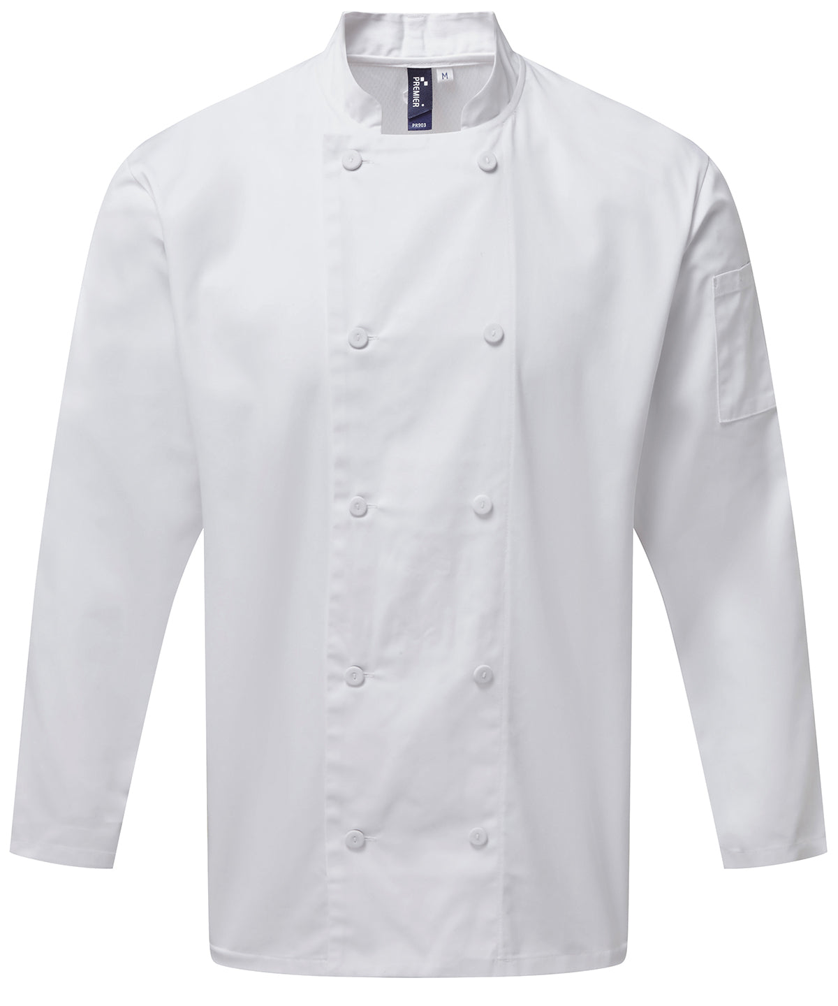 Chaqueta de manga larga Coolchecker® para chefs | Blanco
