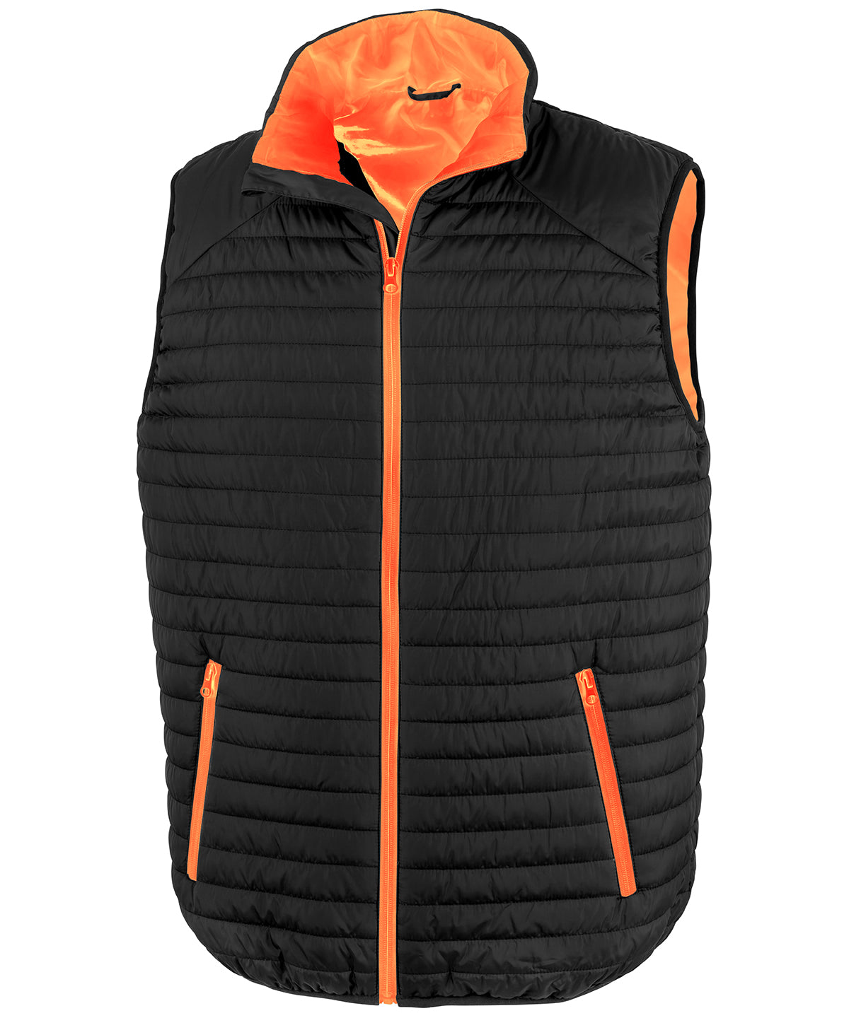 Chaleco Thermoquilt | Negro/Naranja