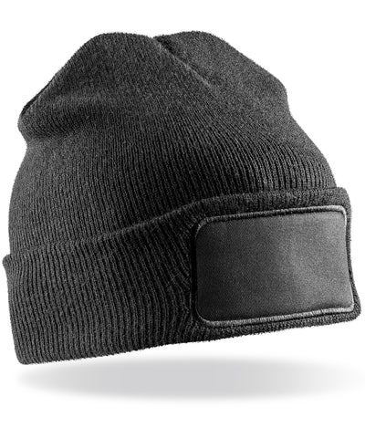 Gorro de impresoras de doble tejido Thinsulate | Negro