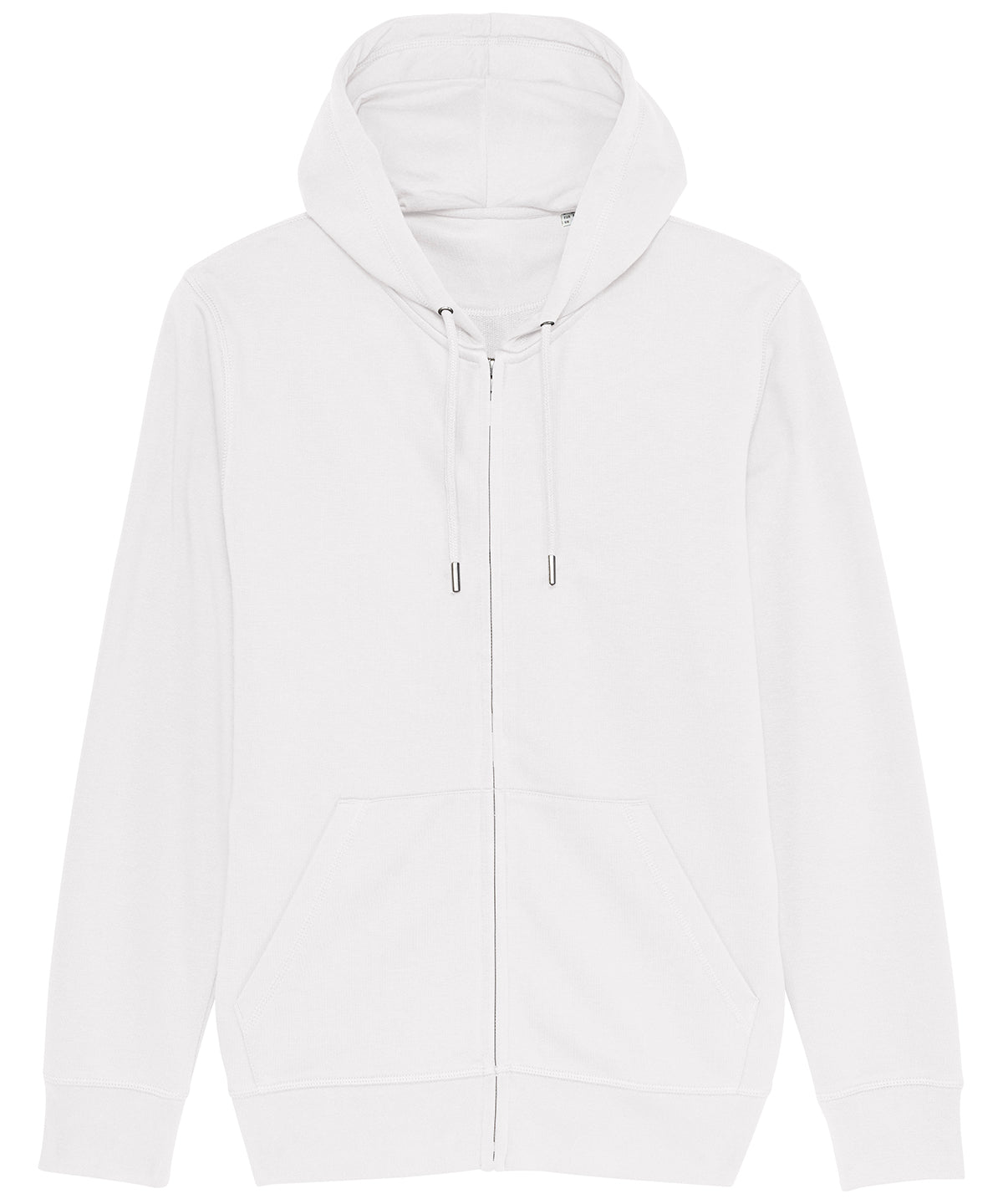 Unisex Connector essential zip-thru hoodie sweatshirt (STSU820) | White