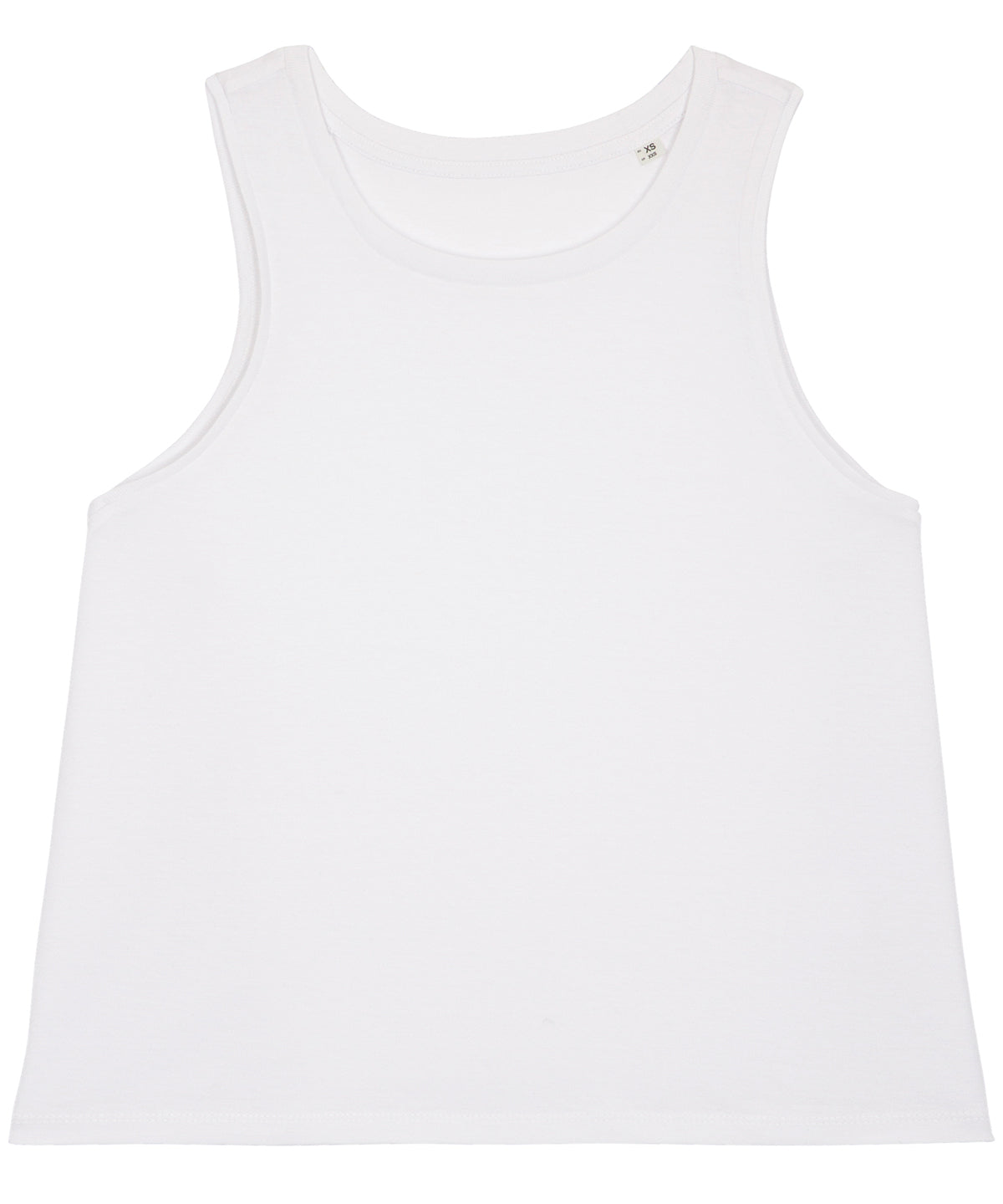 Womens Stella Dancer crop tank top (STTW038) | White