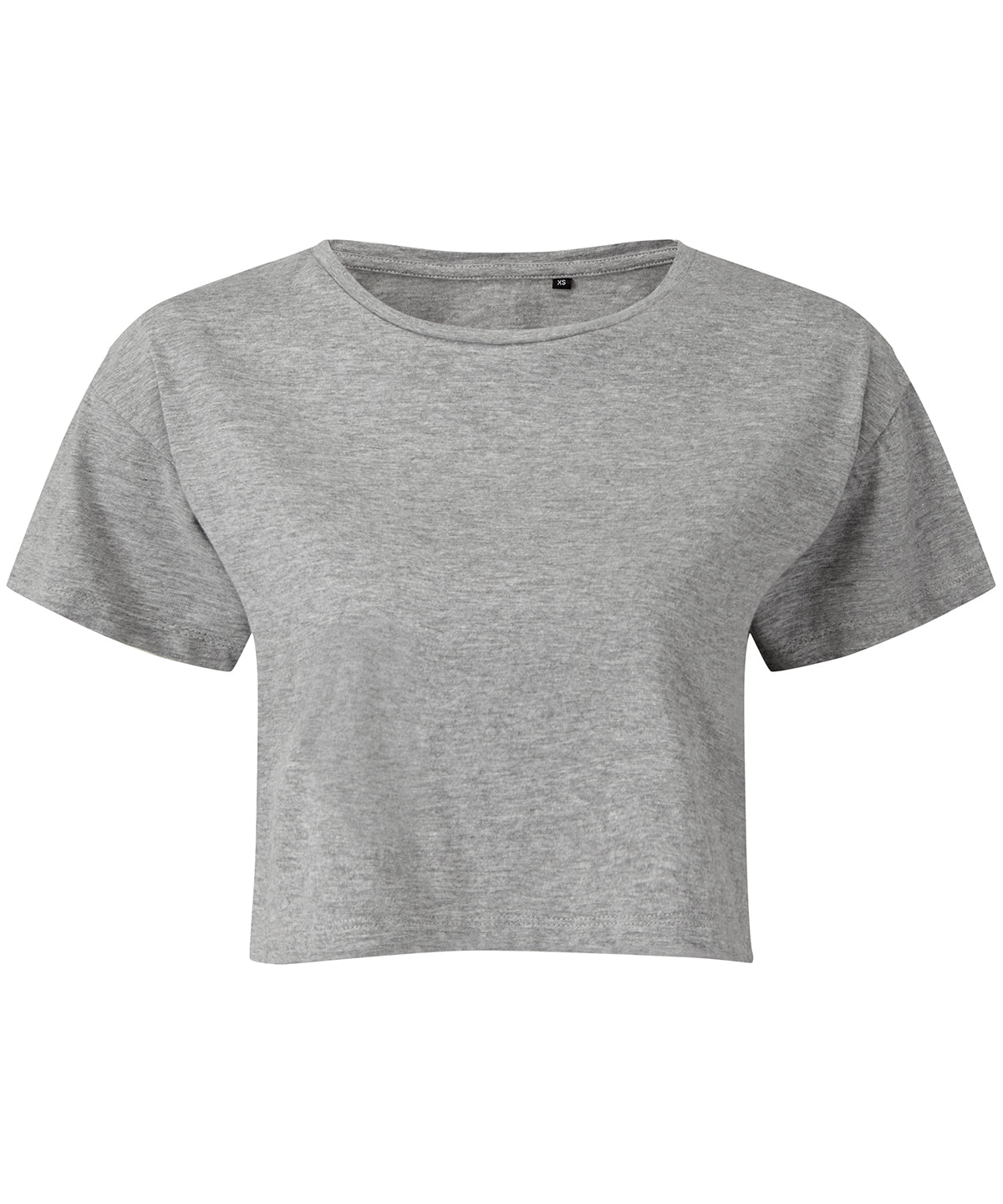 Top corto para mujer TriDri® | Gris Jaspeado