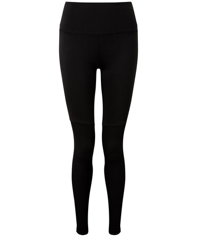 Mallas de yoga para mujer TriDri® | Negro/Negro