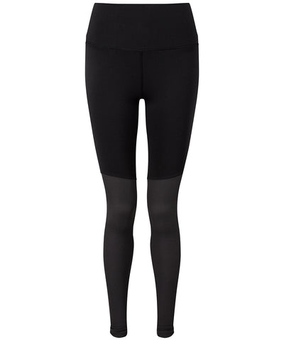 Mallas de yoga para mujer TriDri® | Negro/Antracita