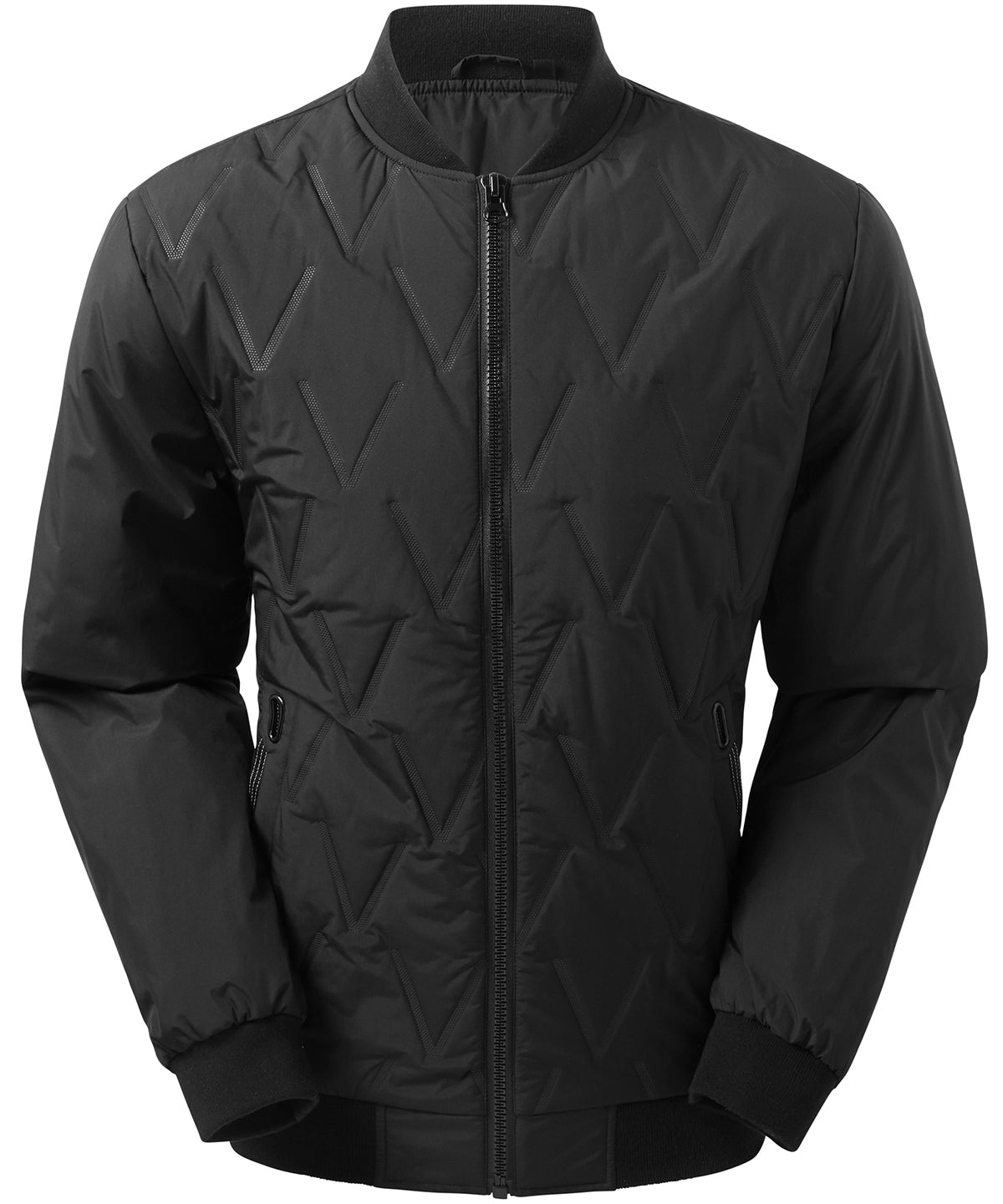 Chaqueta bomber moldeada Vector | Negro