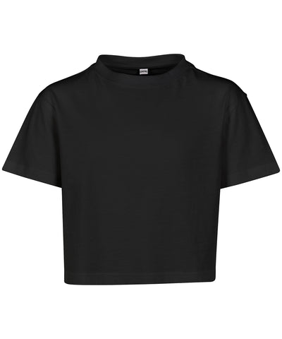 Camiseta corta de manga corta para nias | Negro