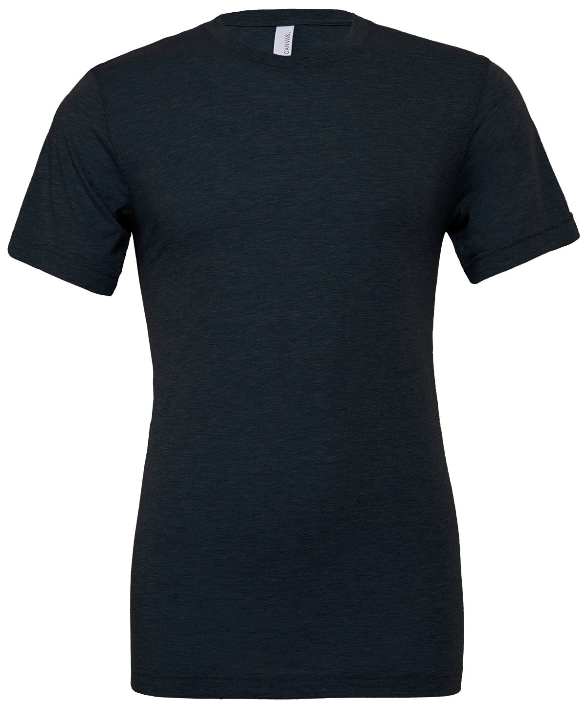 Camiseta unisex de cuello redondo de triblend | Azul Marino Slido Triblend