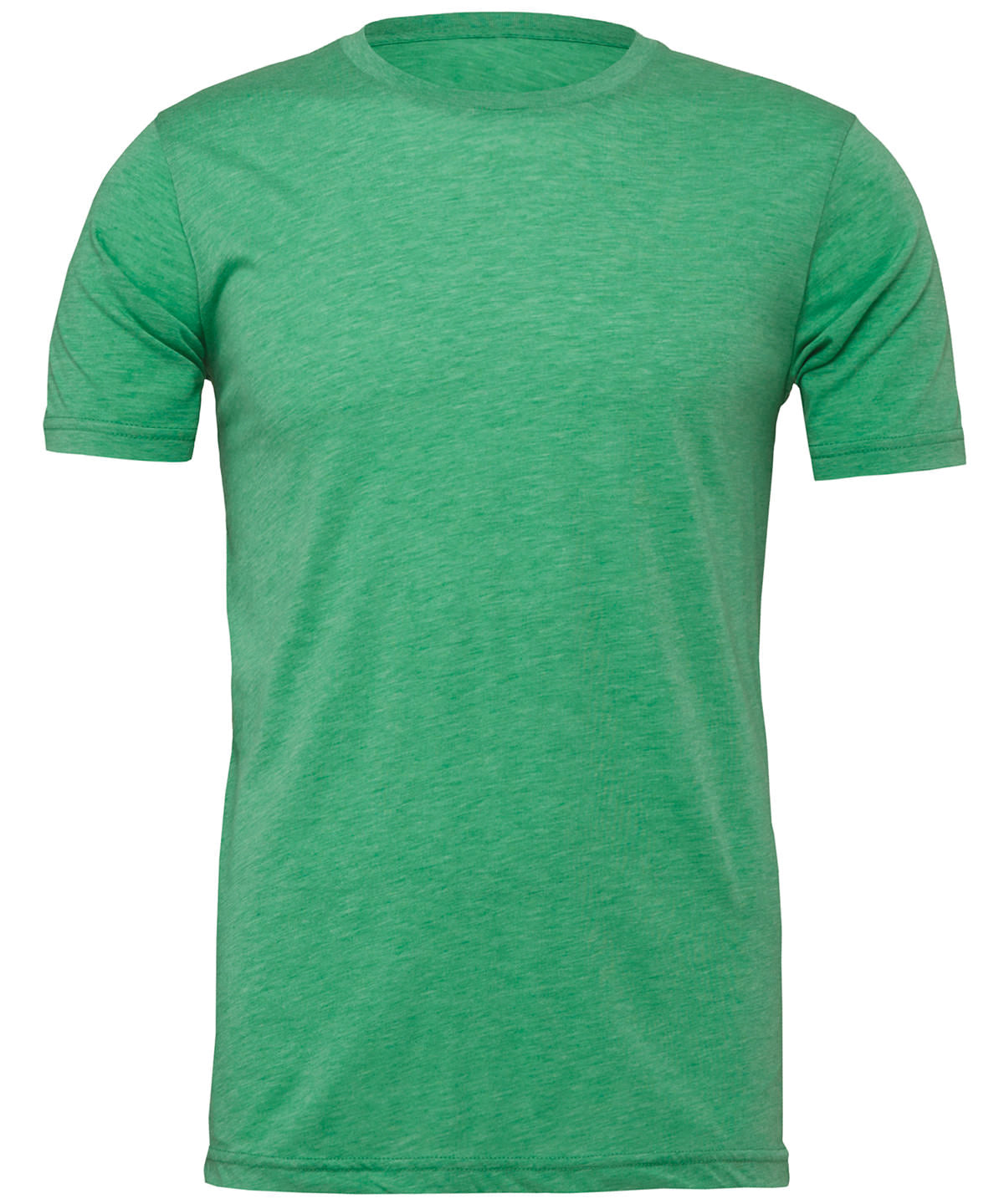 Camiseta unisex de manga corta en mezcla de algodn y polister en color jaspeado | Verde Jaspeado