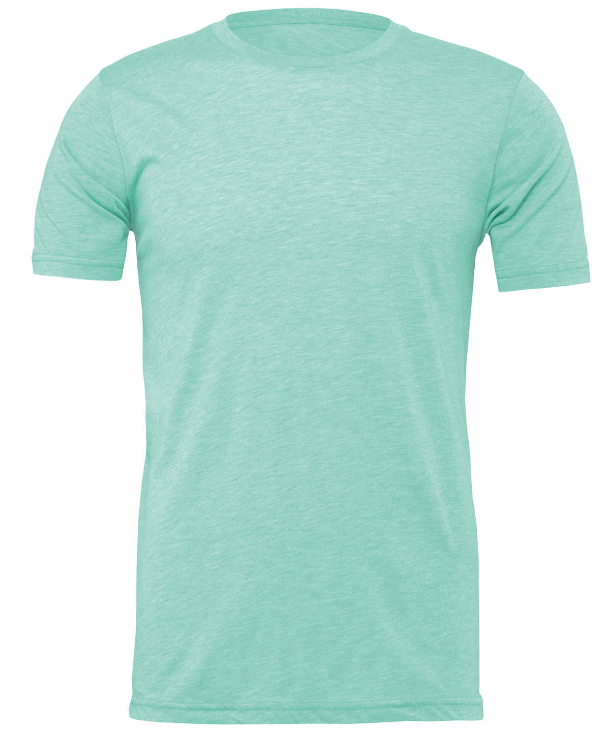 Camiseta unisex de manga corta en mezcla de algodn y polister en color jaspeado | Menta Jaspeado