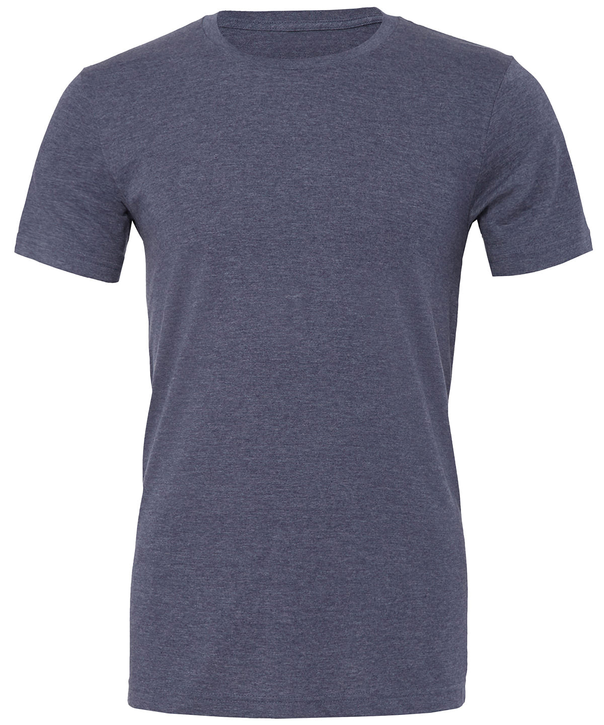 Camiseta unisex de manga corta en mezcla de algodn y polister en color jaspeado | Azul Jaspeado