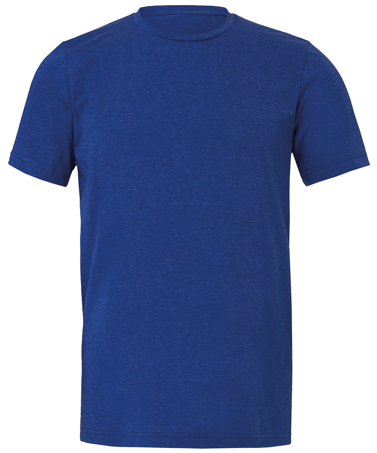 Camiseta unisex de manga corta en mezcla de algodn y polister en color jaspeado | Azul Real Jaspeado