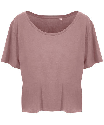 Camiseta de EcoViscosa Daintree para mujer | Rosa Empolvado