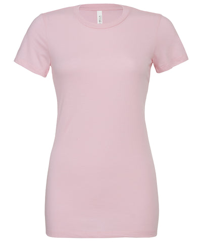 Camiseta de manga corta holgada de jersey para mujer | Rosa