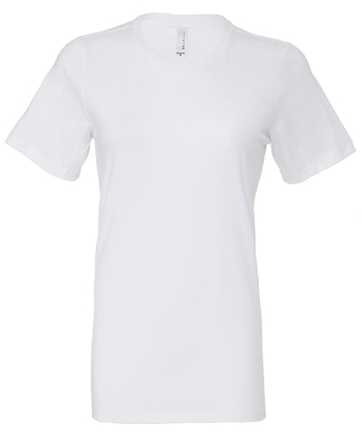 Camiseta de manga corta holgada de jersey para mujer | Blanco - Marfil