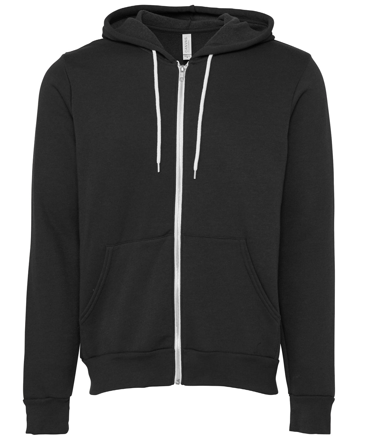 Unisex Polycotton Fleece Full-Zip Hoodie | Dunkelgrau