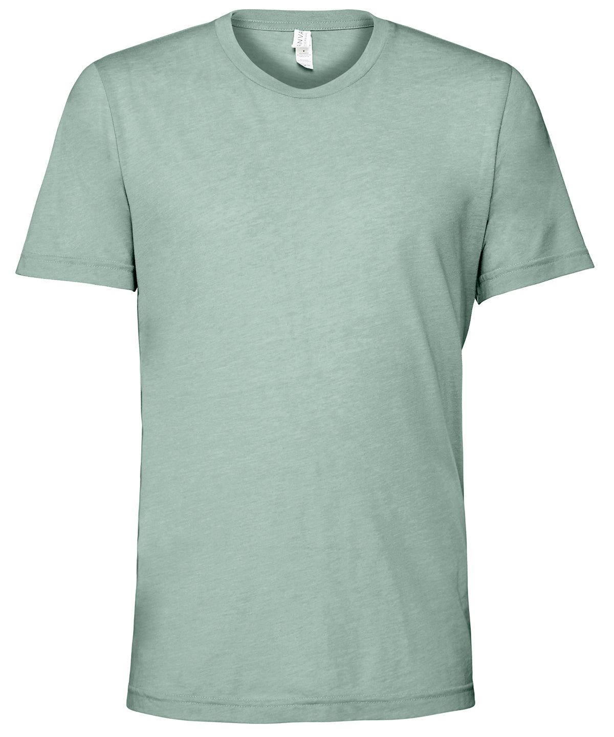Camiseta unisex de cuello redondo de triblend | Azul Polvoriento Triblend