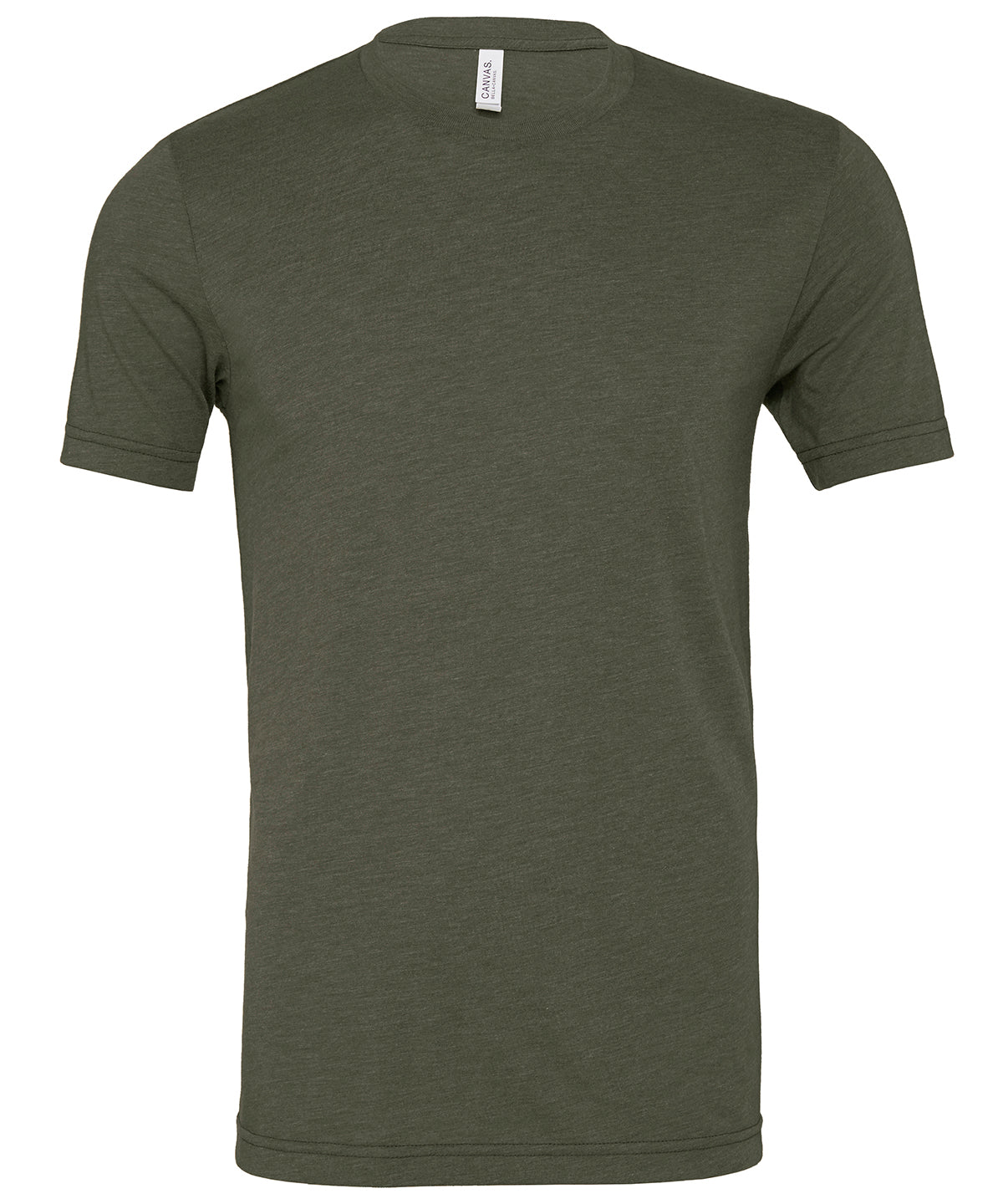 Camiseta unisex de cuello redondo de triblend | Verde Militar Triblend