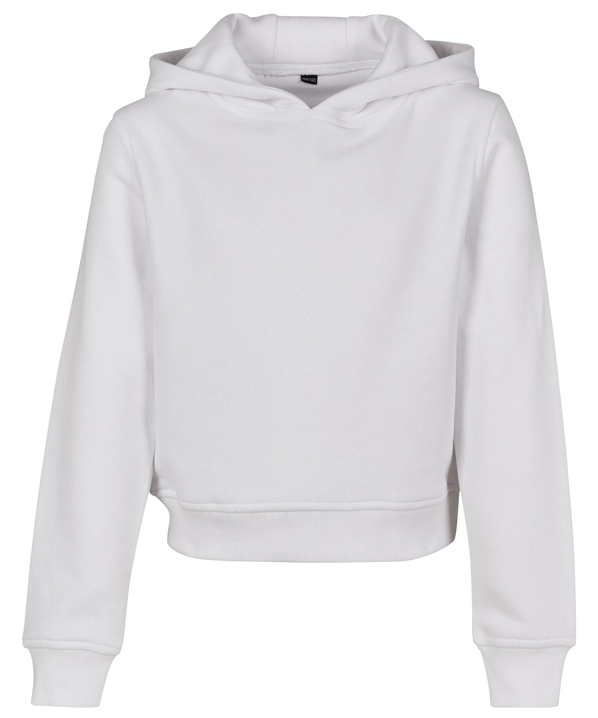 Kurzer Hoodie für Mädchen | Weiß