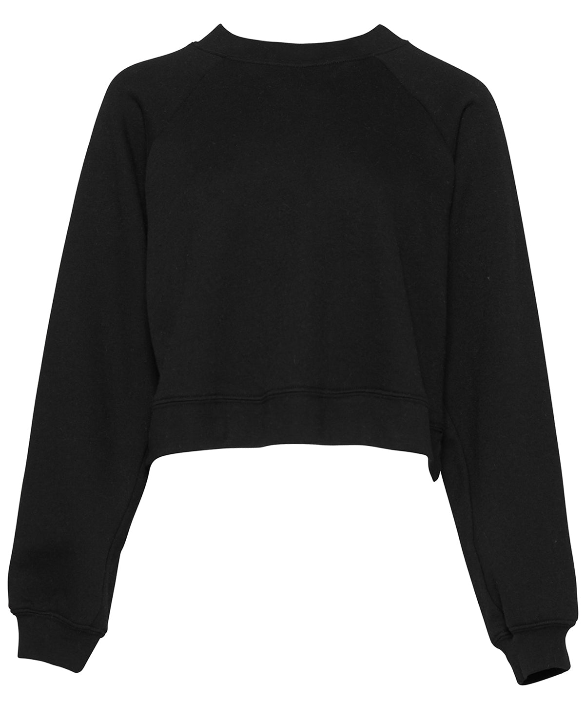 Sudadera de polar para mujer con mangas ragln | Negro